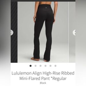 Lululemon Align High-Rise Ribbed Mini-Flared Leggings